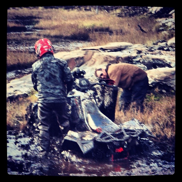 Uh, Ranger, this isn't good. You have a roll pin. #scrambler850 #swampdonkeys