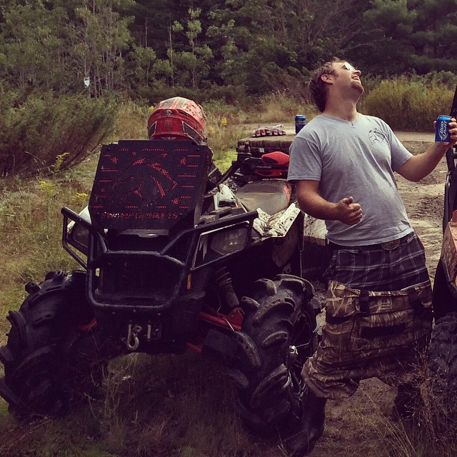 @chriscross4653 rocking out beside the #scrambler850 #swampdonkeys style