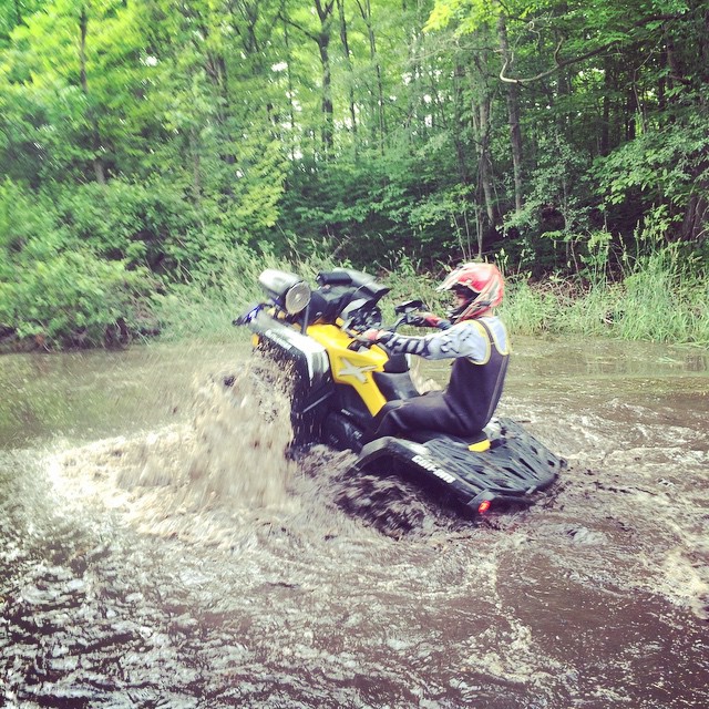 #water #wheelie 2015 #canam #outlander #xmr #800r #amrracing #tigertail #angeleyes #rigidindustries #gorillaaxle #SwampDonkeys