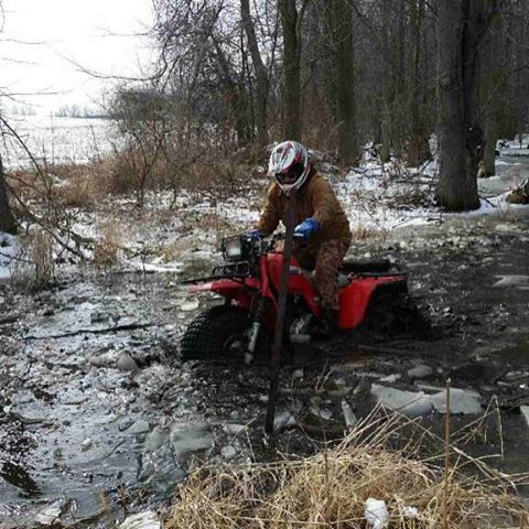 Out for a rip with the 86 BigRed and the