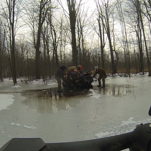 The #swampdonkeys fooling around on ice