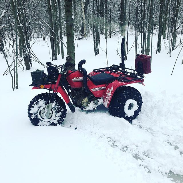 #snowday #ride with the #hondabigred #swampdonkeys #superbowl52