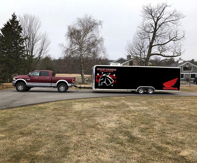 Trailers out of storage.