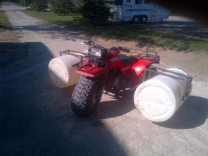 Three Wheeler Floatation Device