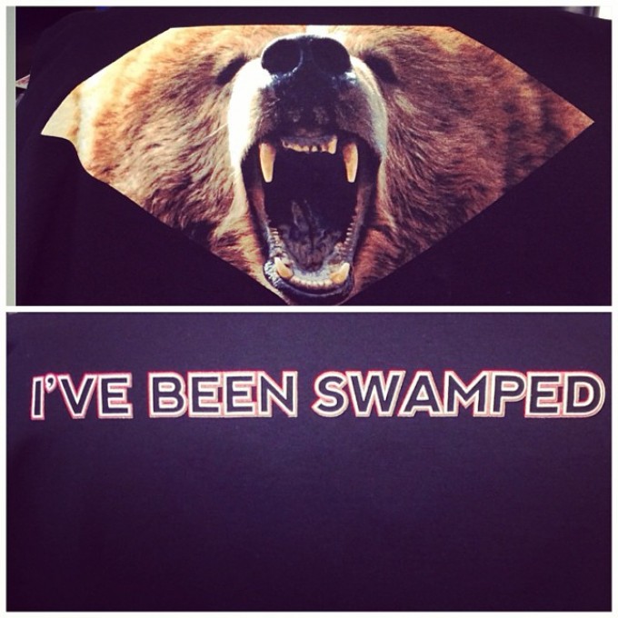 Gift from @rangerbob316. If you can read this you’ve been swamped in the wake of the Grizz. #swampdonkeys