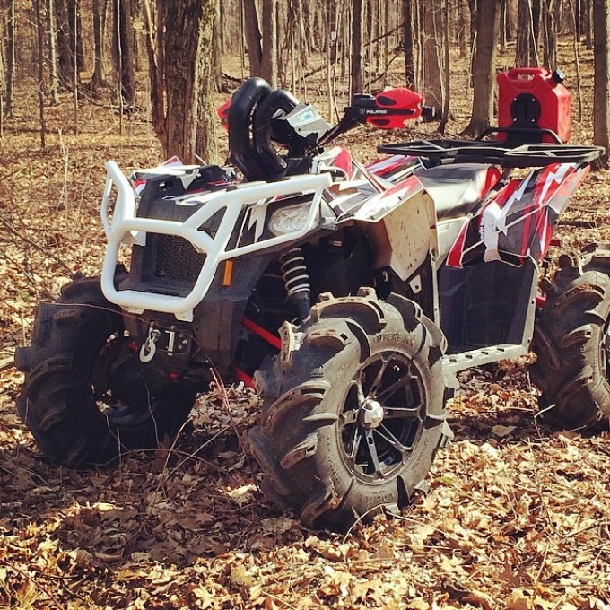 Snow is finally gone around here. #swampdonkeys #scrambler850 #polaris #gorillaaxle #silverbacks #catvos