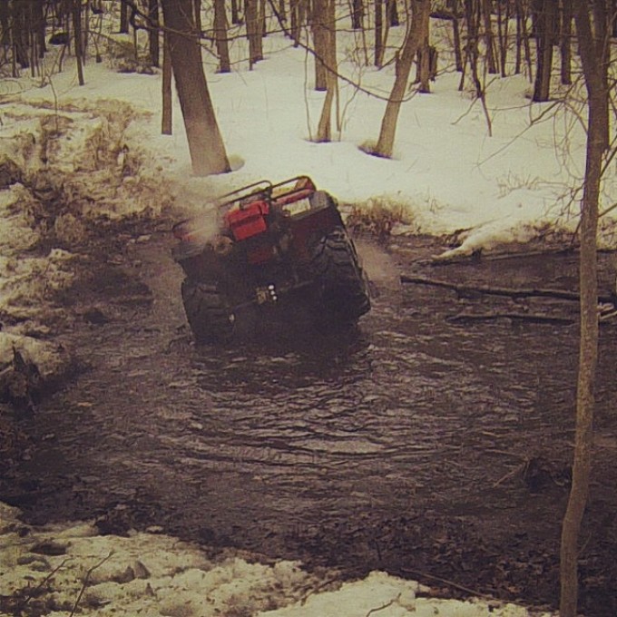 Whoops. Chris going head over heels. Video coming later on our blog www.swampdonkeys.ca #swampdonkeys #honda