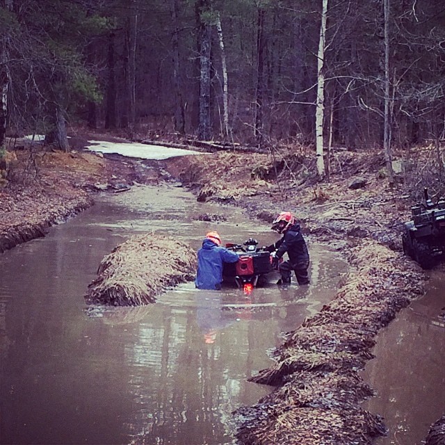 Stuck in a rut #swampdonkeys