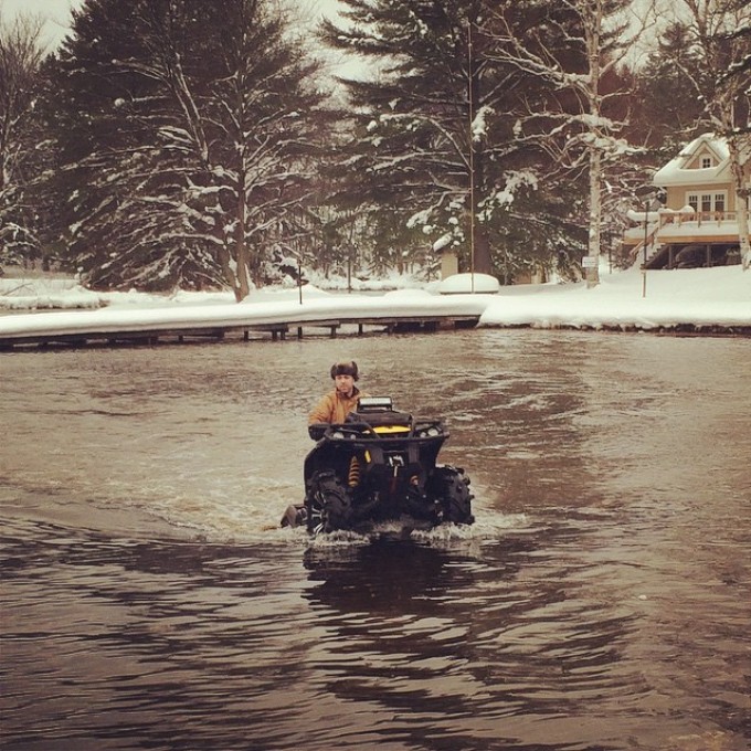 Repost thanks @chriscross4653 #xmr #canam #waterwheelie #muskoka #swampdonkeys