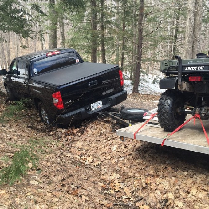 Who was driving @smithjaret #SwampDonkeys #BFM #tundra