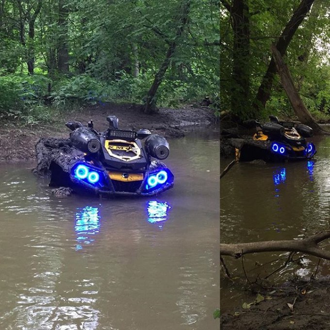 Out for a #rip 2015 #canam #outlander #xmr #800r #amrracing #tigertail #angeleyes #rigidindustries #gorillaaxle #SwampDonkeys