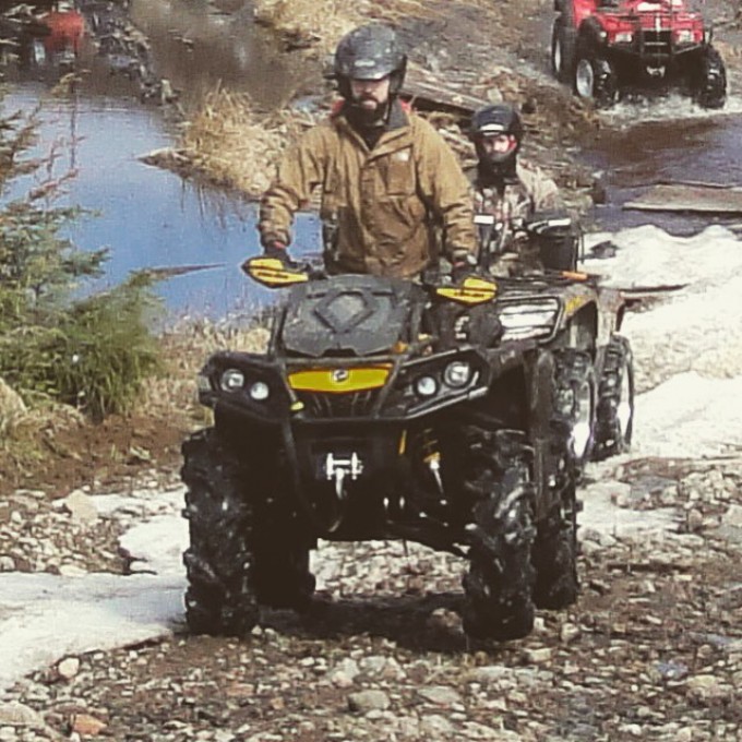 Is that Dan bazillion driving a quad LOL. Nope. #SwampDonkeys