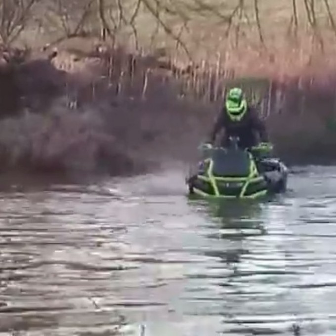 Tim Rock rocking his #xmr #1000 doing some #water #wheelies #GLATV #SwampDonkeys