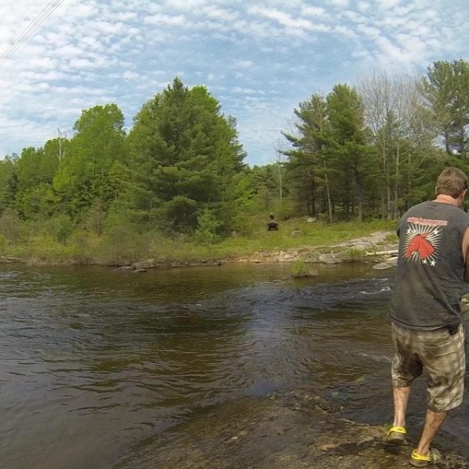 A little water crossing during our weekend trip #SwampDonkeys