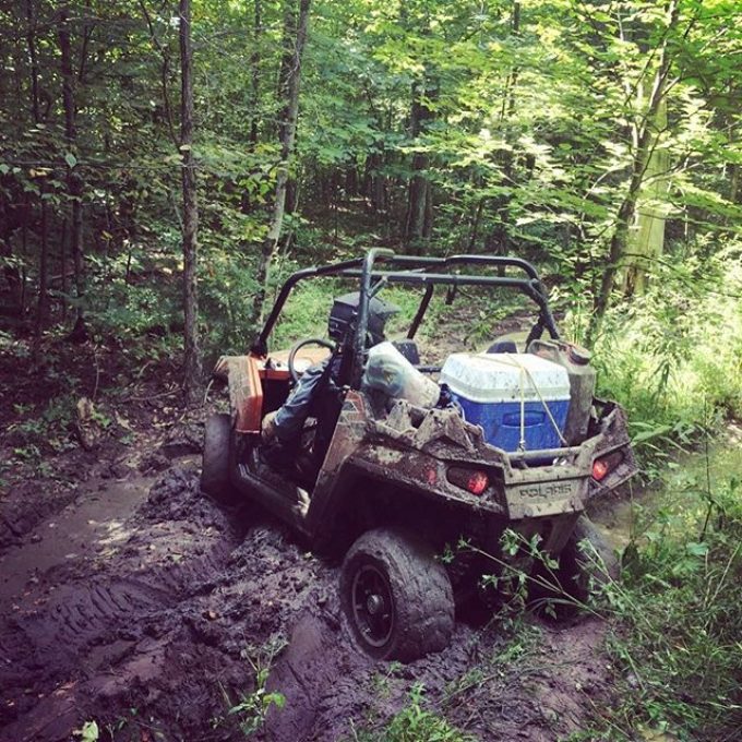 @cweebs in a tough spot on the #rzr800 #swampdonkeys