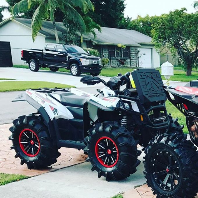 Check out this sweet #Polaris #Scrambler rocking a #swampdonkeys #radrelocate