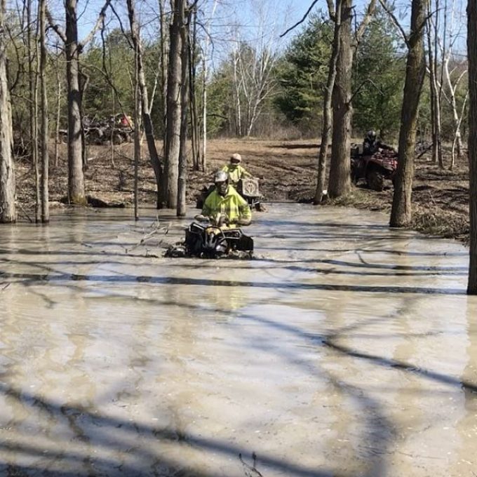 Things got interesting quickly for @sawmiller07 #water #stuck #polaris #highlifter #swampdonkeys #thatwasclose