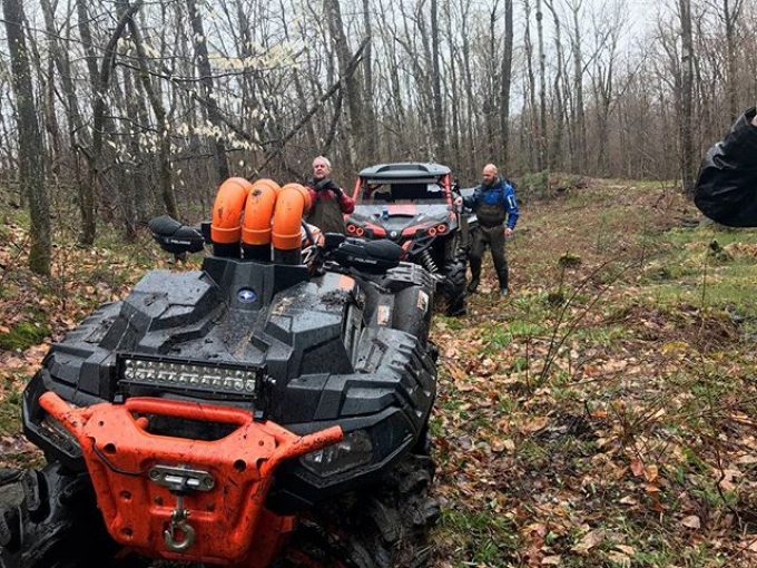 @sawmiller07 #polaris #highlifter broke on the trail, but it didn’t stop him   #CanAmMonsters #MaverickXMR #1000 #canam #XMR #GorillaAxle #SwampDonkeys