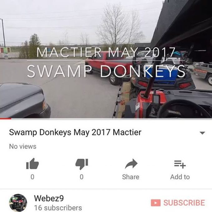 New video up. Teaser for the #swampdonkeys off road weekend May 2017. #rzr900 #highlighter #polaris #mactier #canam #maverick #xmr #arcticcat #grizzly