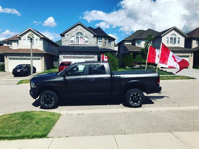 Getting ready for #canada150 #swampdonkeys #powerwagon #2500