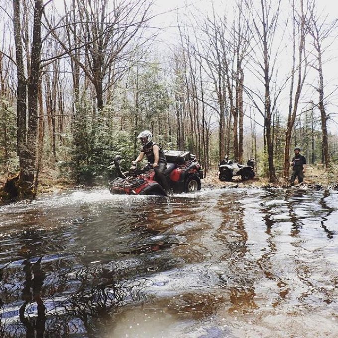 @chriscross4653 sending his #honda. #muskoka #fullsend #swampdonkeys