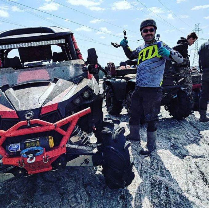 Celebrating #offroadweekend in the sun up in #Muskoka with the #swampdonkeys #maverickxmr1000 #ragefab #gopro #dirtymustache