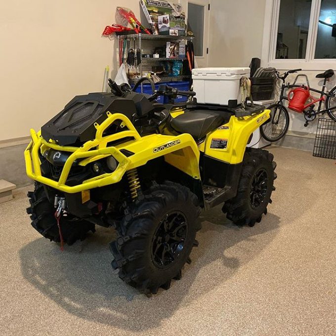 Nice thing about a new quad is there isn’t much to get ready. With 40km on it. This will be its first true test. Cooler strapped to the back for Popsicles and Diet Coke. #swampdonkeys #canam #xmr