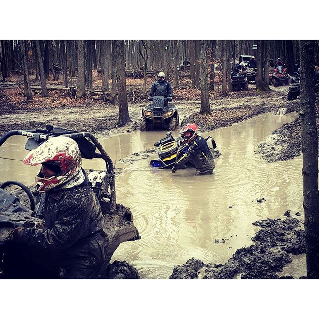For the record I wasn't #stuck I was trying to #winch people in to the mud hole with me. #swampdonkeys #glatv photo credit: @martin_g_ace