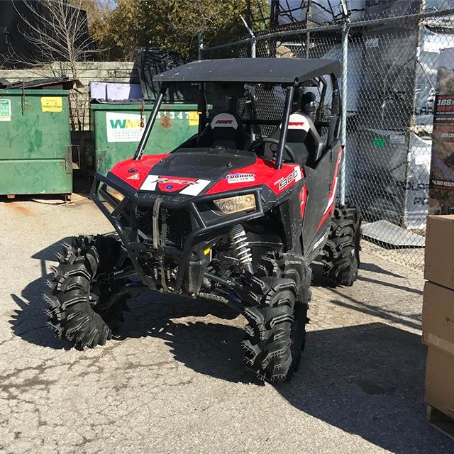 Ready for Saturdays ride. Time to test it out before off-road weekend. #superatv. Thanks @tricitycyclewaterloo